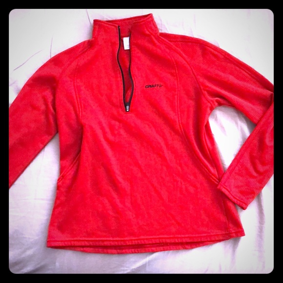 Craft Tops - Red Craft Insulated Shirt Size 42